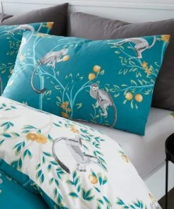 Catherine Lansfield Tropic Monkey Duvet Cover & Pillowcase Set -Dunelm-shop 30828919 alt02