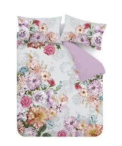 Hyperion Interiors Amaranth Floral 100% Cotton Duvet Cover & Pillowcase Set -Dunelm-shop 30828958 alt04