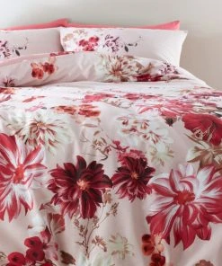 Bianca Fine Linens Briony Floral 100% Cotton Duvet Cover & Pillowcase Set -Dunelm-shop 30829060 alt03